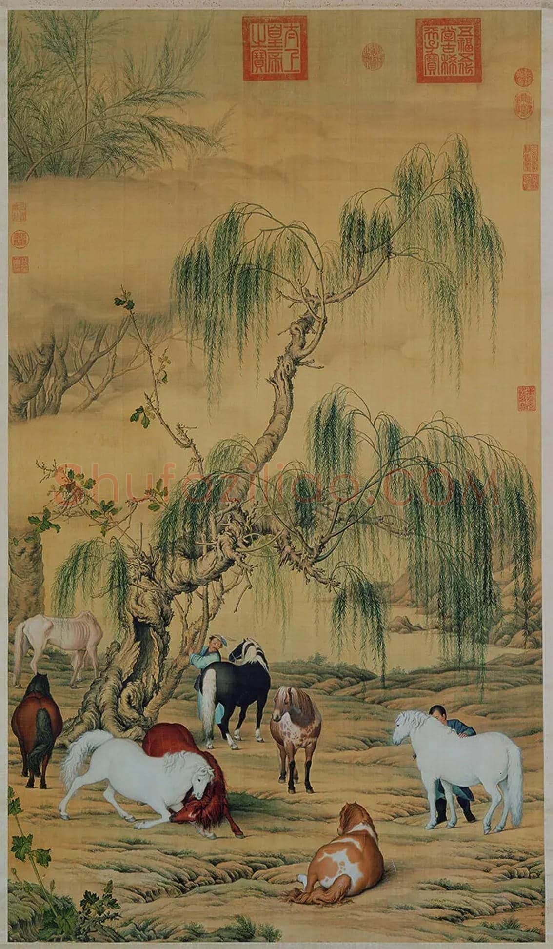 郎世宁《八骏图》欣赏 | 书画科普