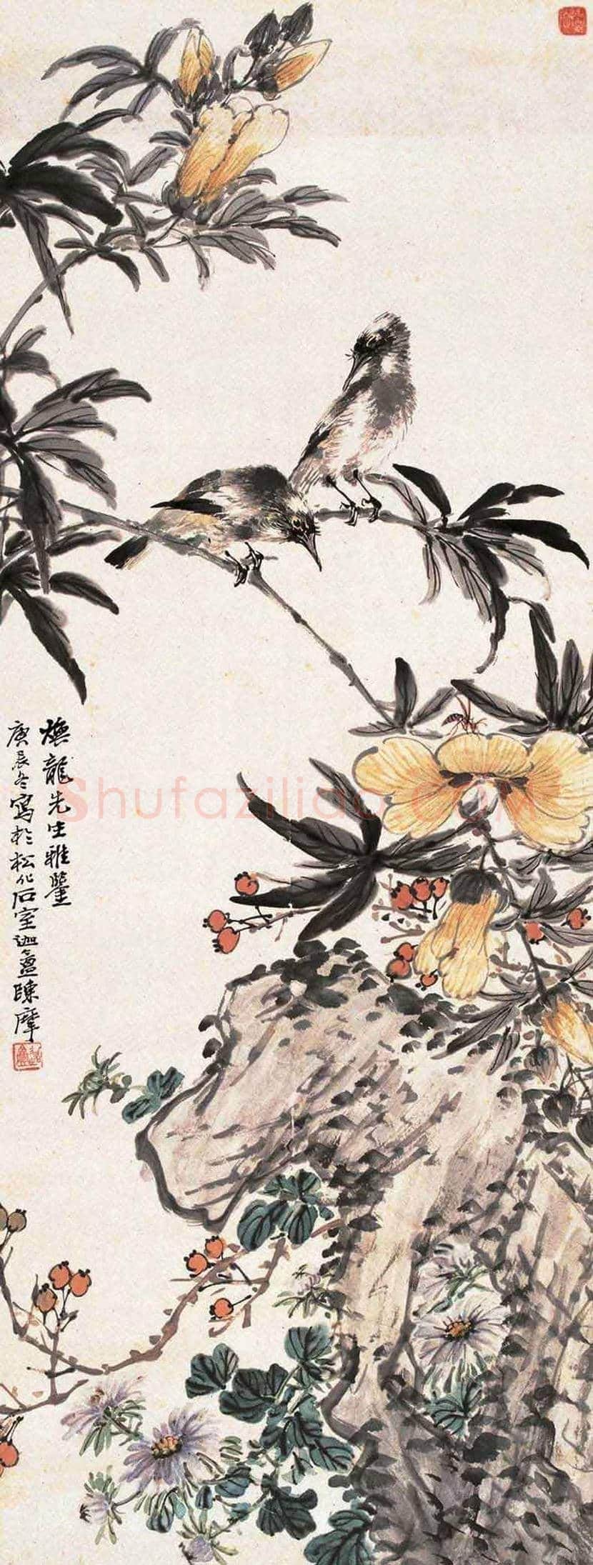 陈摩作品欣赏 | 书画资料