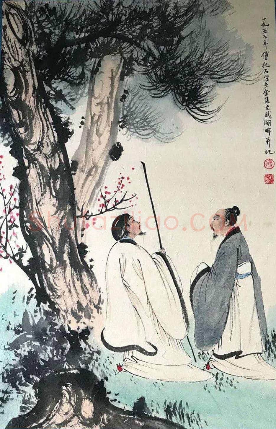 魏晋风度 妙笔生花——傅抱石《人物册页》 | 国画欣赏