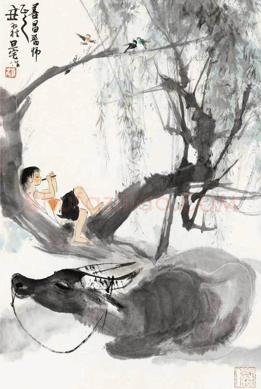 刘旦宅画牛，满满的田园气息！ | 书画科普