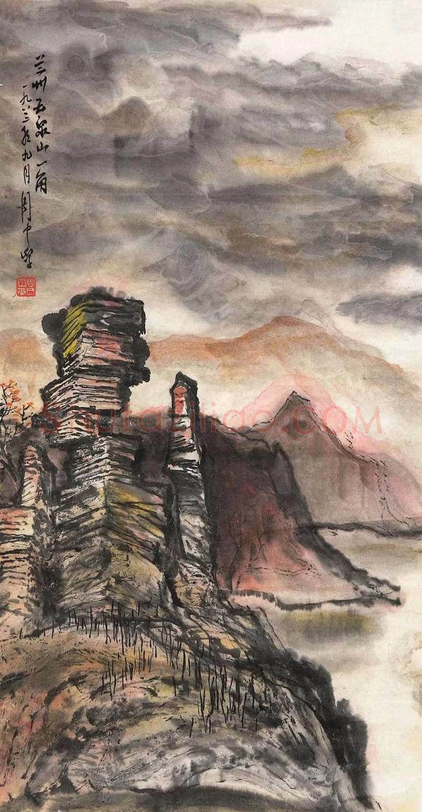 周中孚山水画欣赏 | 书画百科