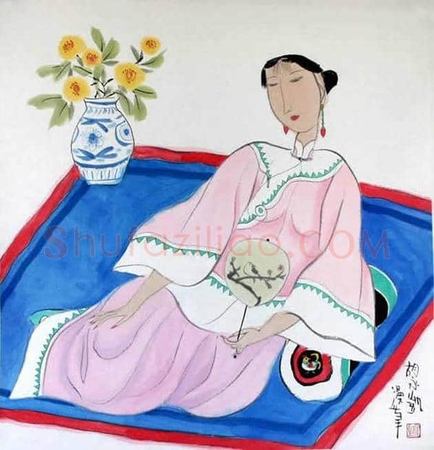 胡永凯作品欣赏-美人依旧 | 书画文摘