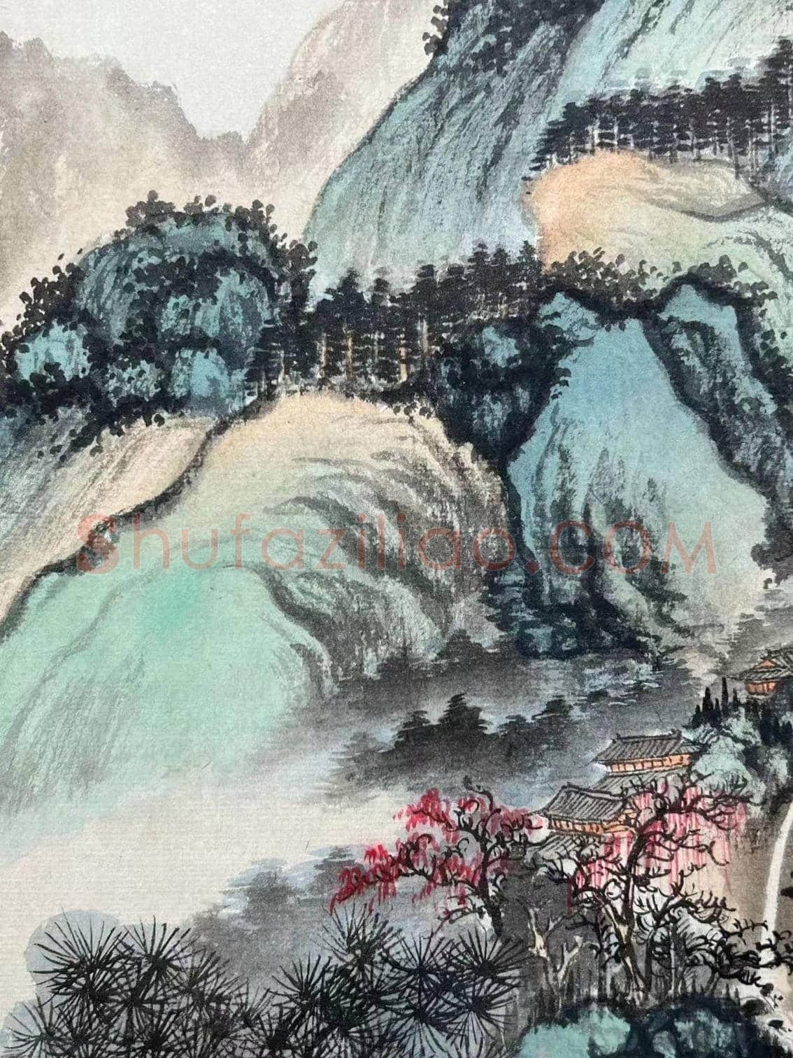 吴湖帆青绿山水代表作《翠岫琼林》 | 国画鉴赏