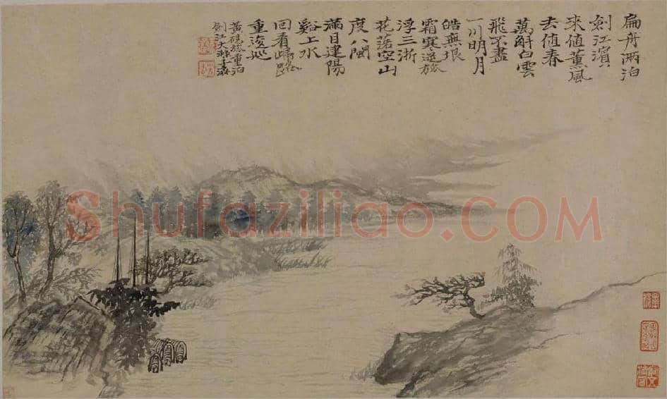 石涛神品《石涛上人山水册》欣赏 | 书画百科