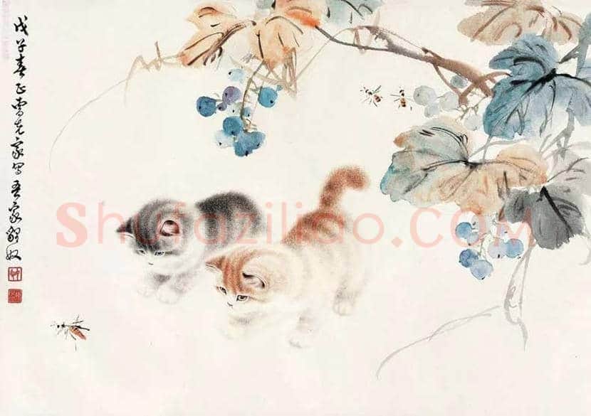 曹克家画猫作品欣赏 | 书画学堂