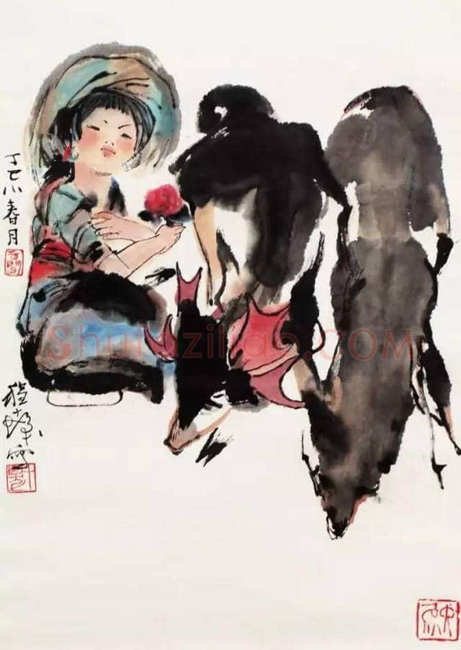 程十发最美人物画欣赏 | 书画知识