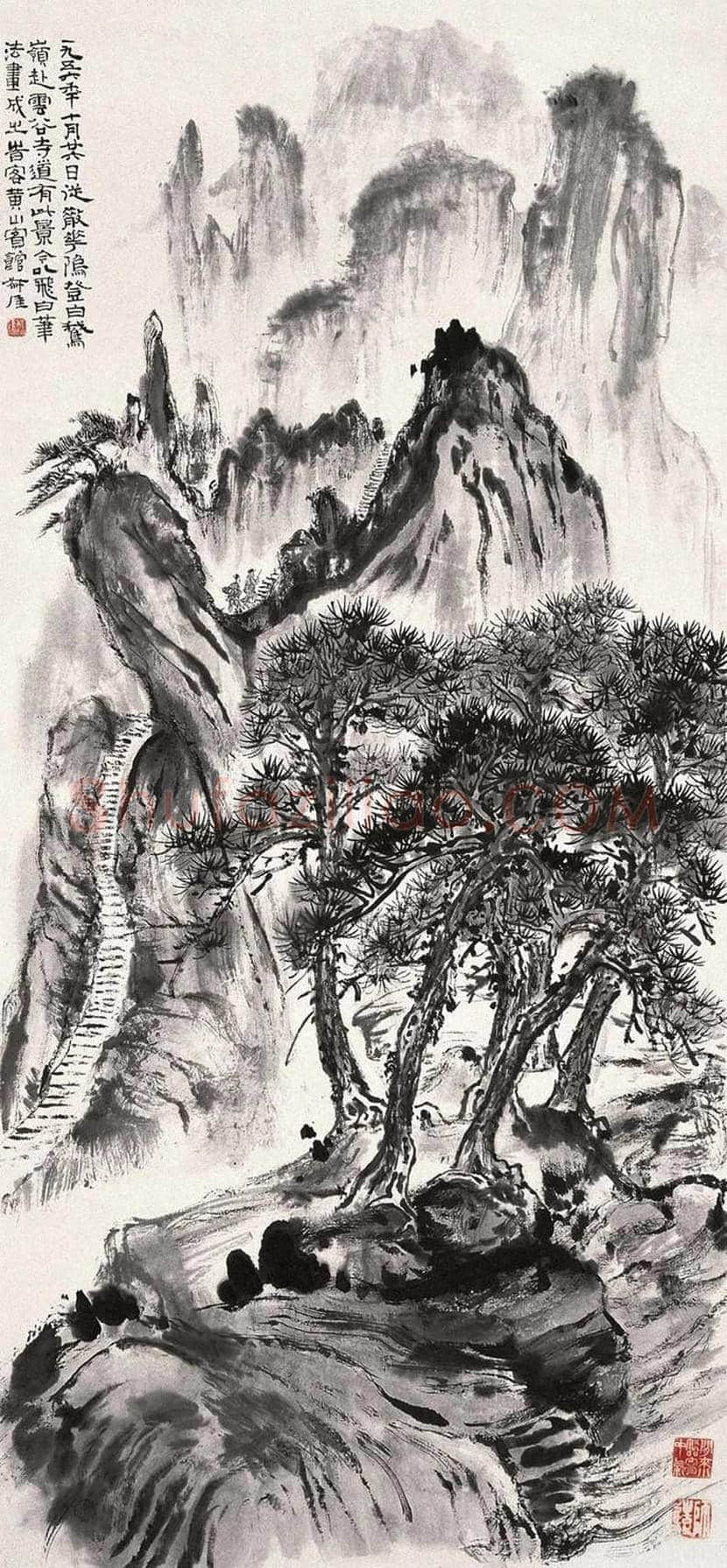 钱瘦铁山水画作品欣赏 | 书画常识