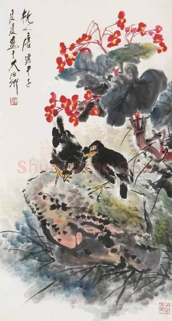 海派画家四大名旦的花鸟画作欣赏 | 书画科普