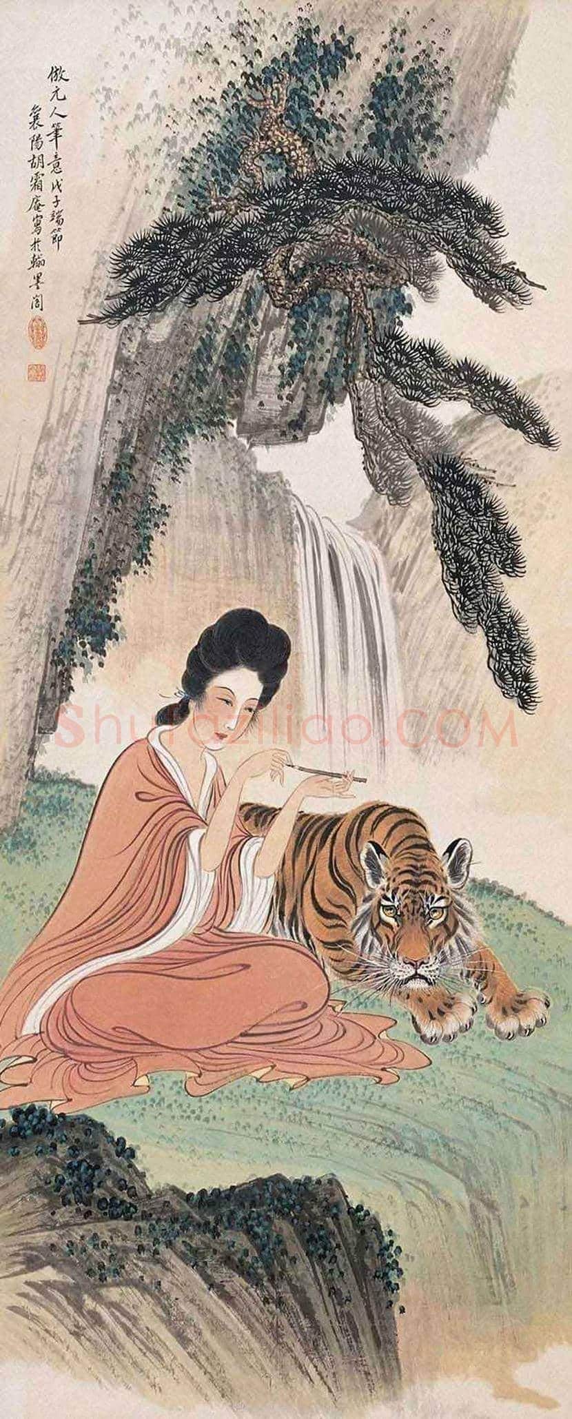 胡爽庵画虎价格及欣赏 | 书画学堂