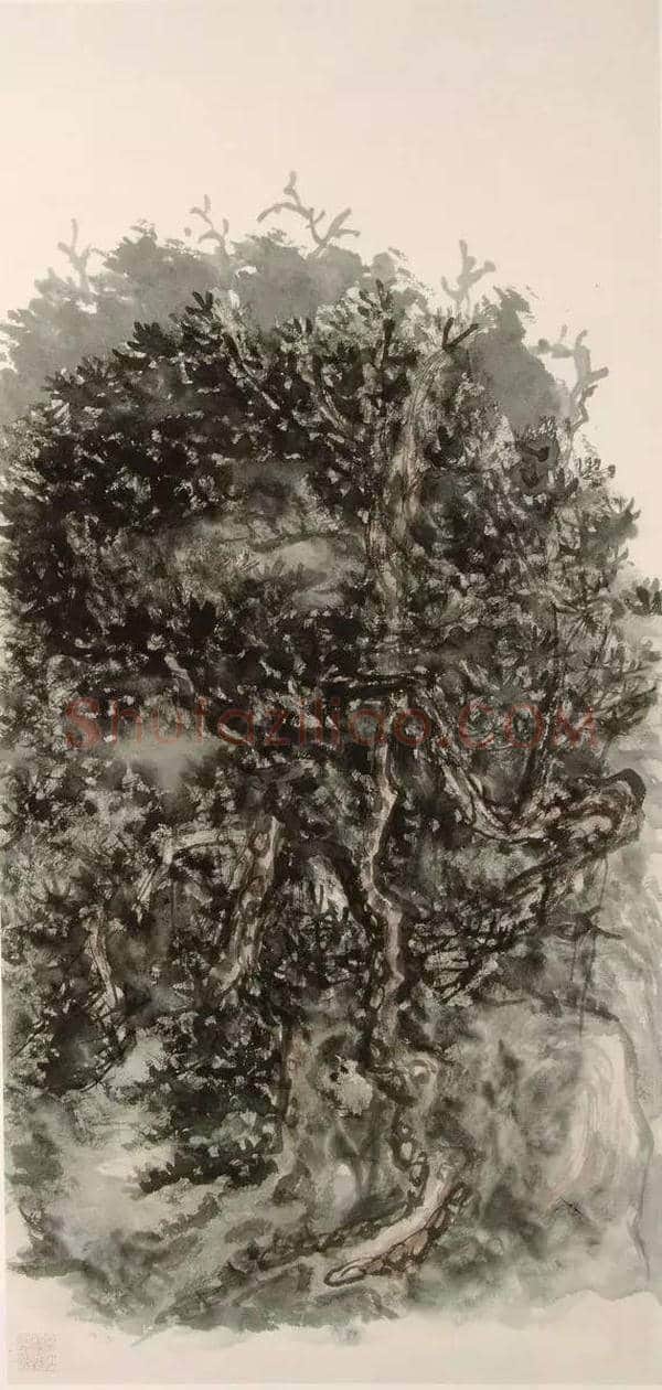 黄宾虹绘画技法丨对积墨表现技法的极致追求 | 书画文摘