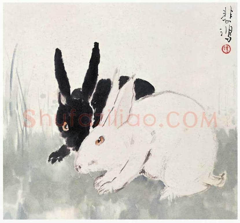 徐悲鸿十二生肖绘画 | 书画知识