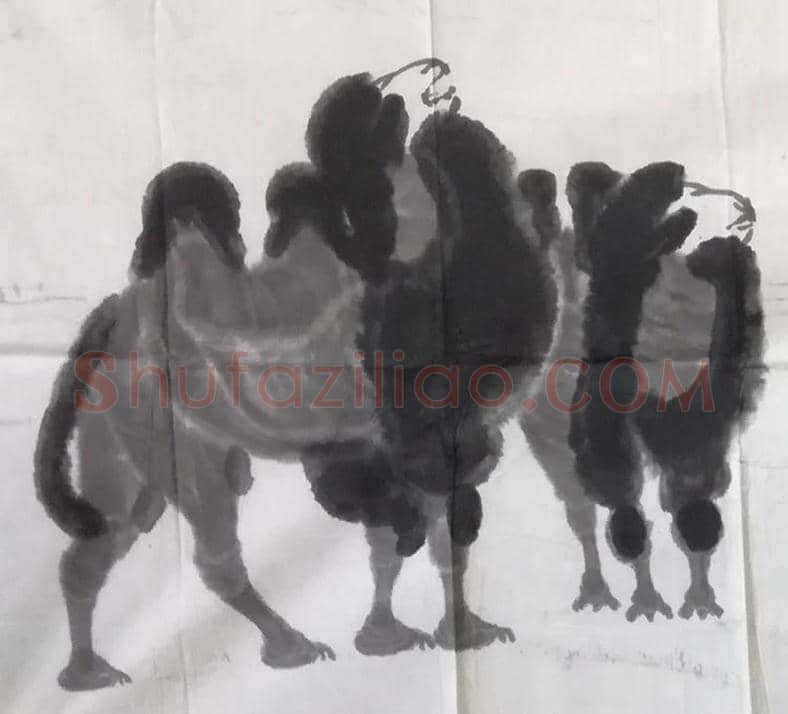 吴作人国画《天高地远》，6尺 | 国画作品
