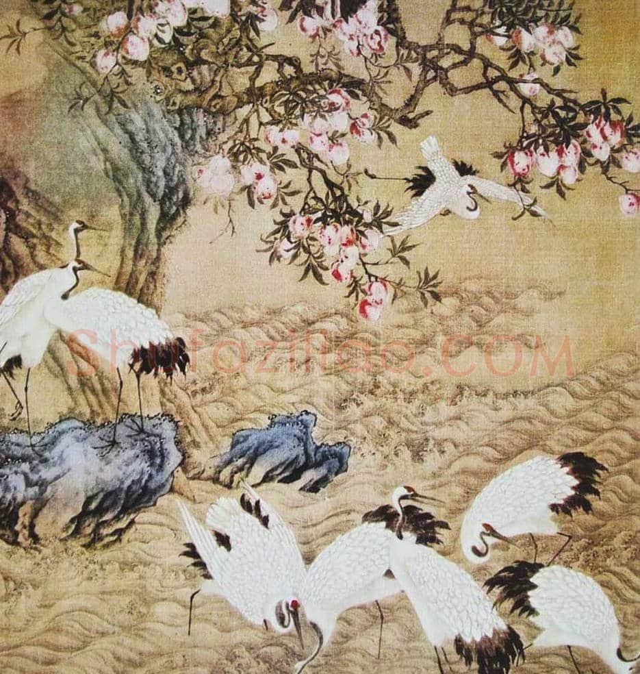 边景昭《百鹤图卷》高清大图欣赏 | 著名国画鉴赏