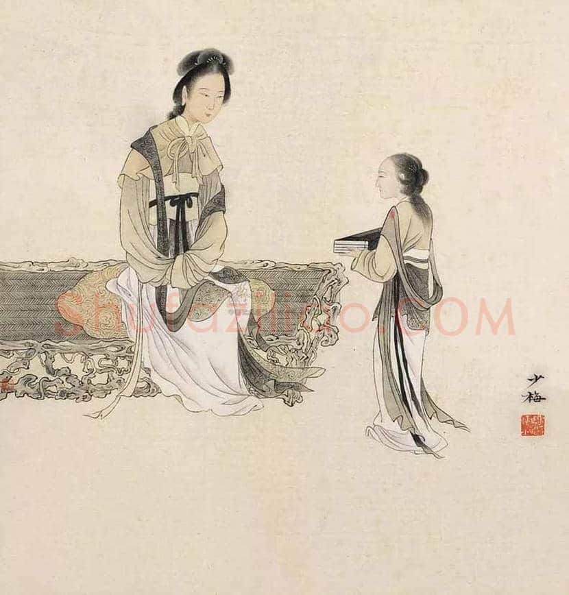 陈少梅人物画，有宋人风格 | 书画百科