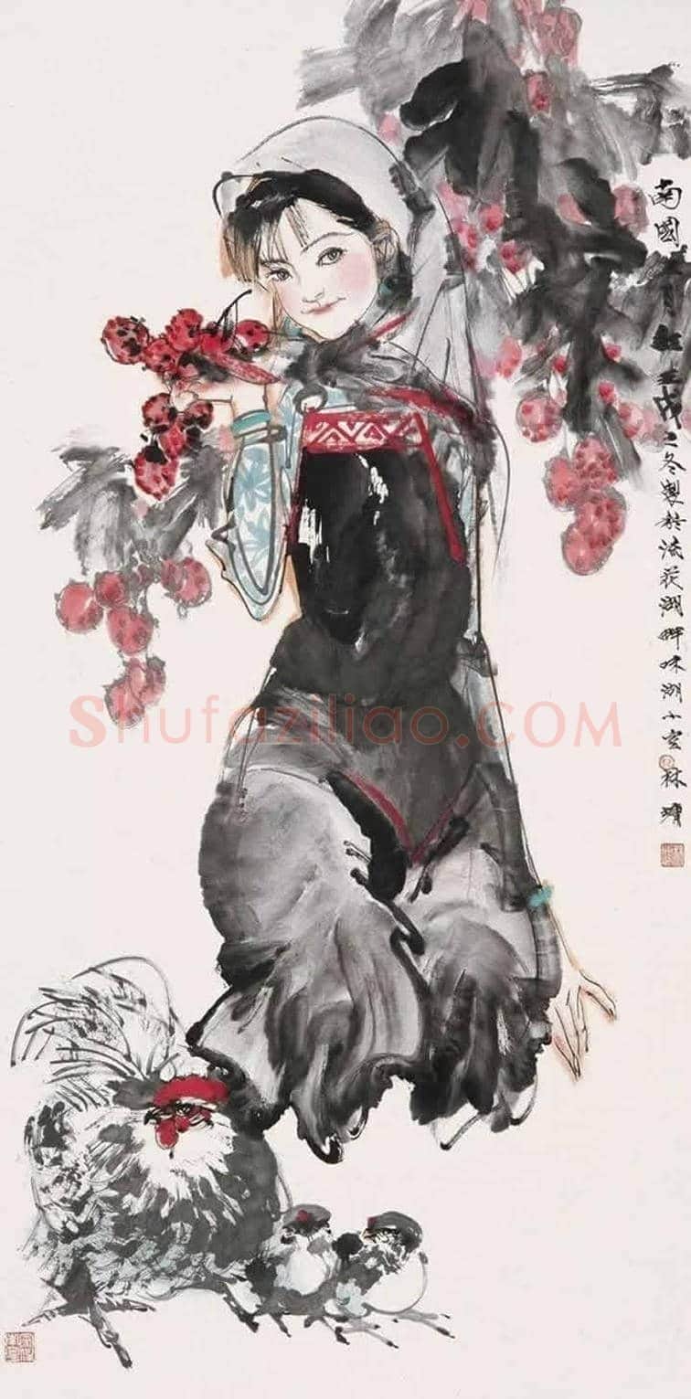 林墉精品水墨人物作品欣赏 | 书画讲解