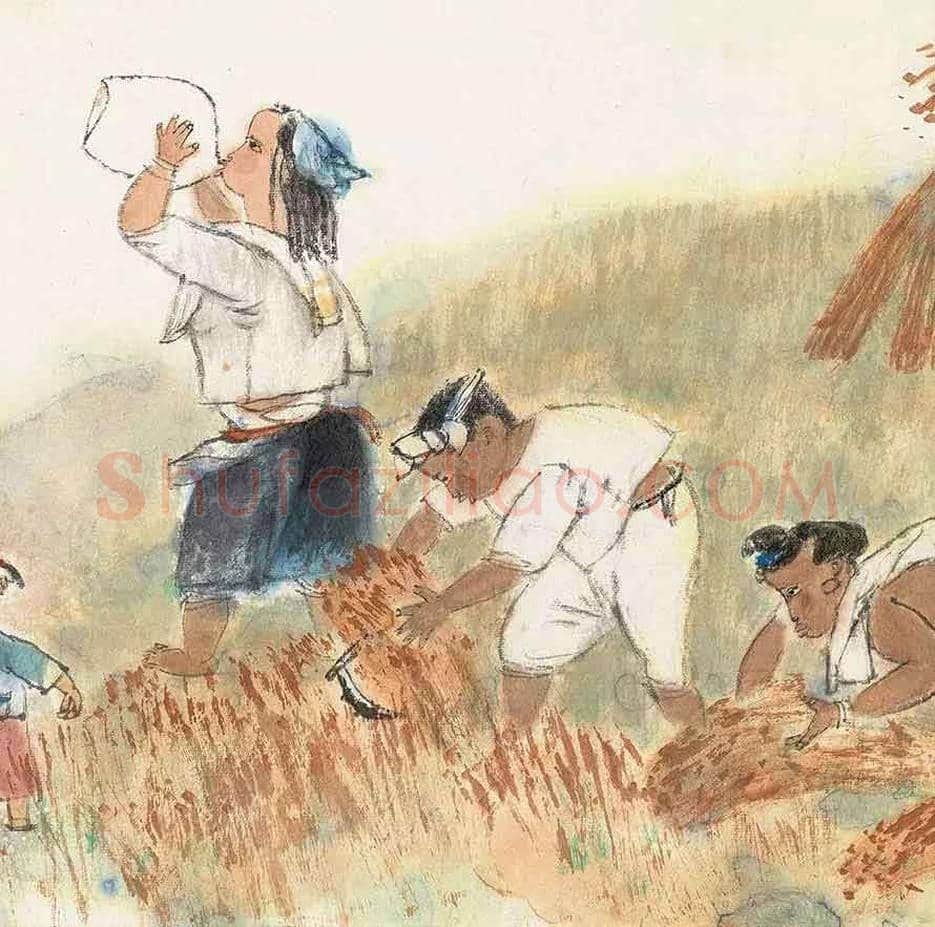 从周思聪《秋收图》来看她笔下的彝族女子 | 书画学堂