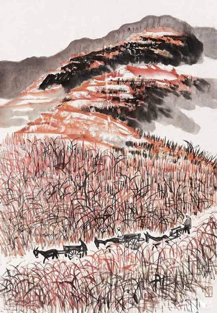 石鲁山水画作欣赏，撼人心魄！ | 书画讲解