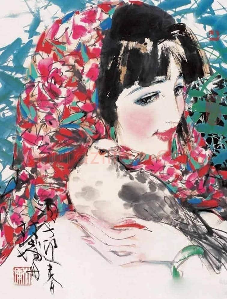林墉精品水墨人物作品欣赏 | 书画讲解