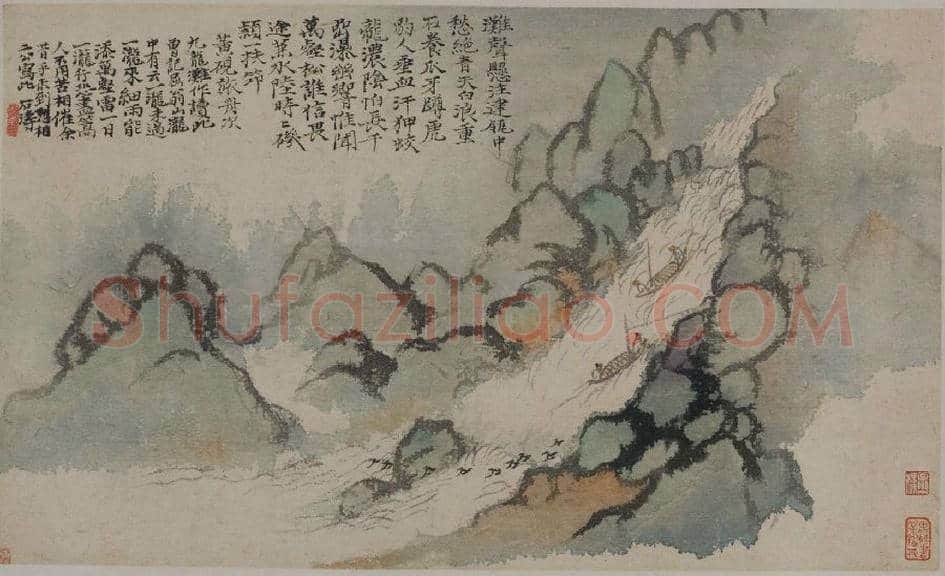 石涛神品《石涛上人山水册》欣赏 | 书画百科