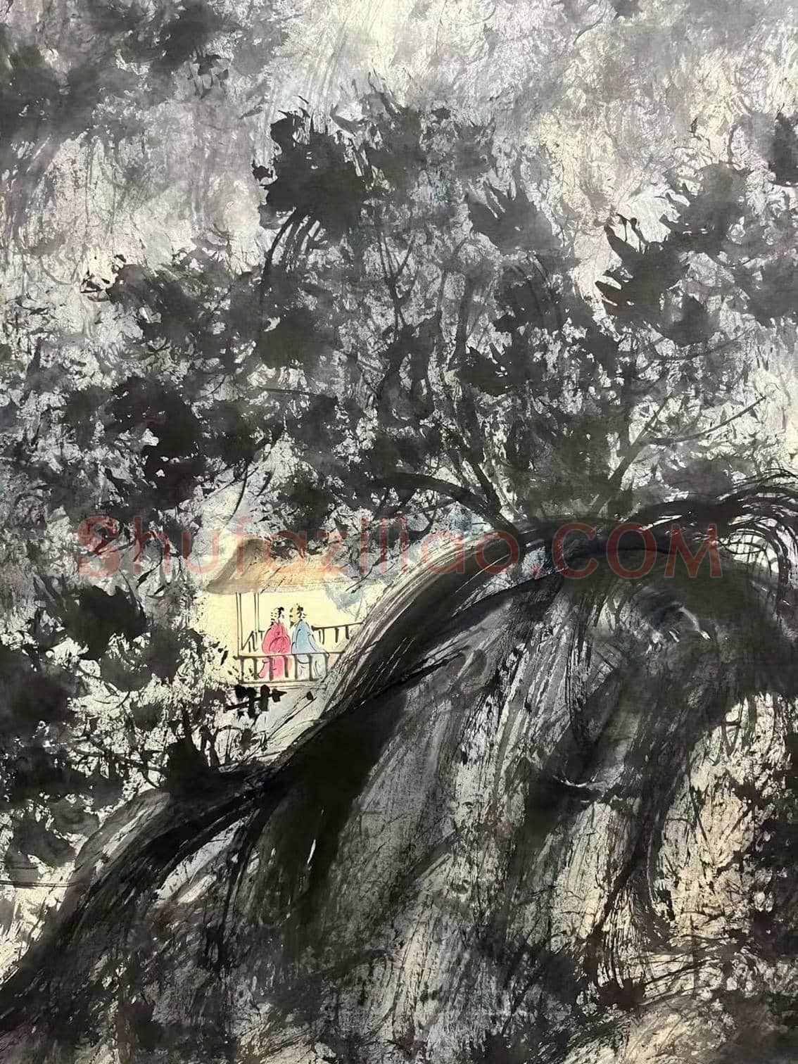 ‌登峰造极——傅抱石钜制《山高水长》 | 国画鉴赏