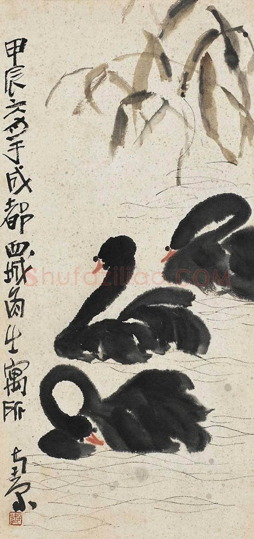 陈子庄花鸟画作品欣赏 | 书画学堂