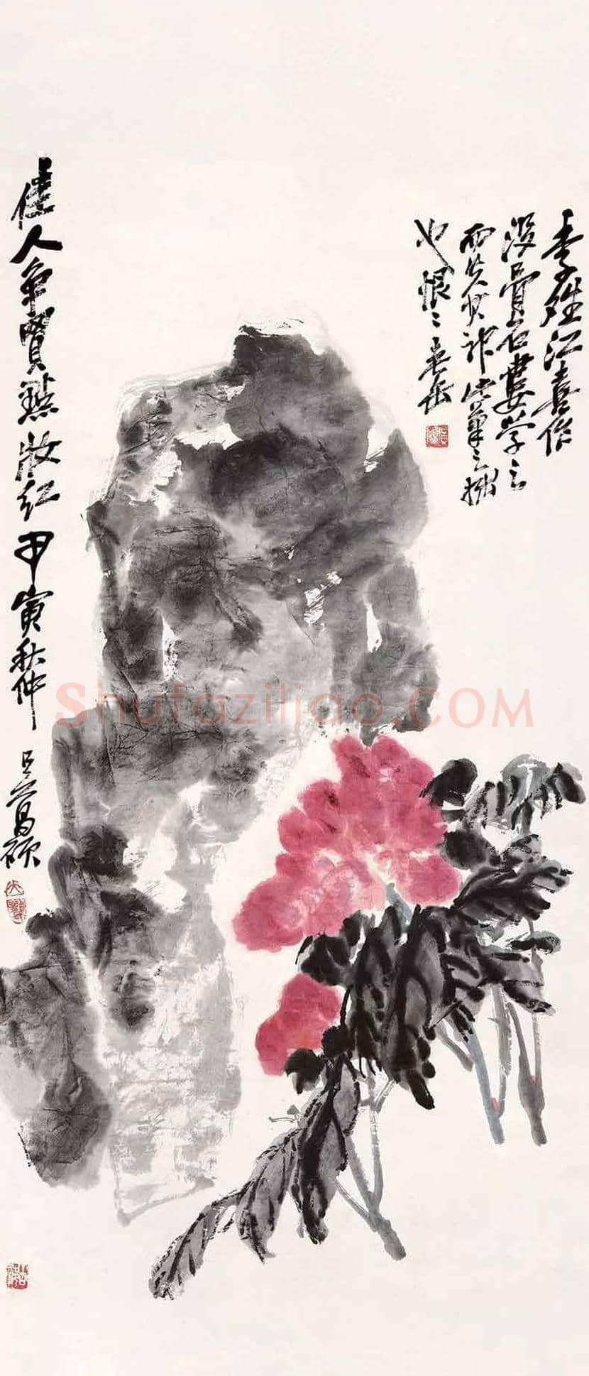 吴昌硕善画牡丹，公推为清末以来第一人 | 书画常识
