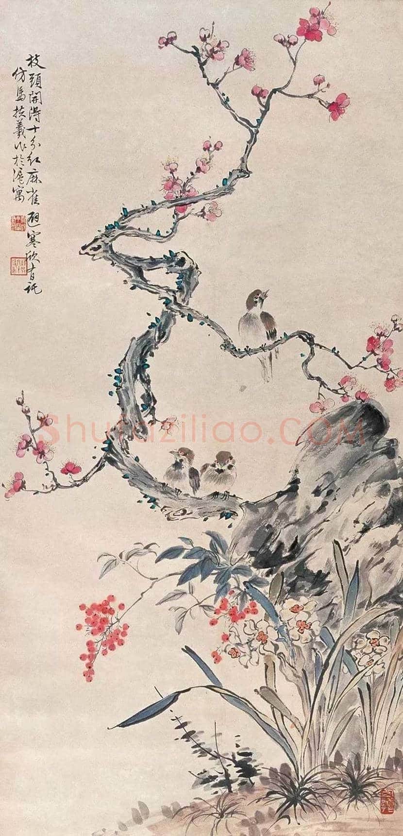 丁宝书花鸟画作品欣赏 | 书画科普