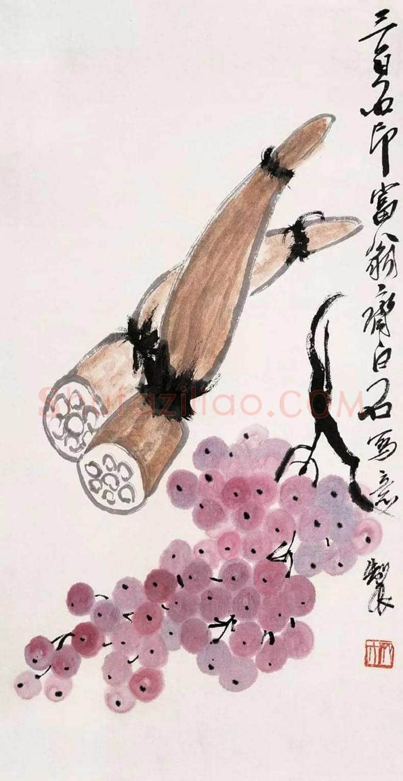 大师笔下的莲藕,味道各不同! | 书画科普