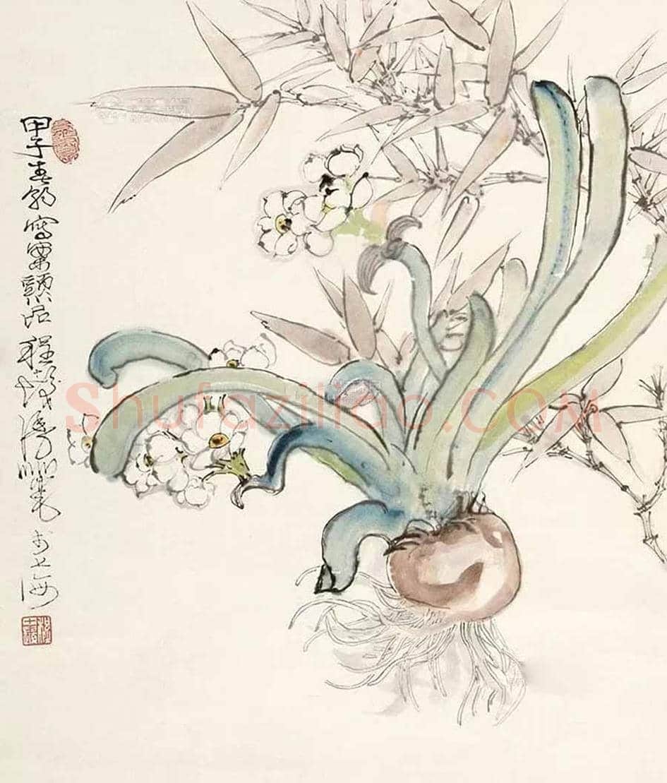 名家笔下的水仙,万种风情,尽在不言中! | 书画百科