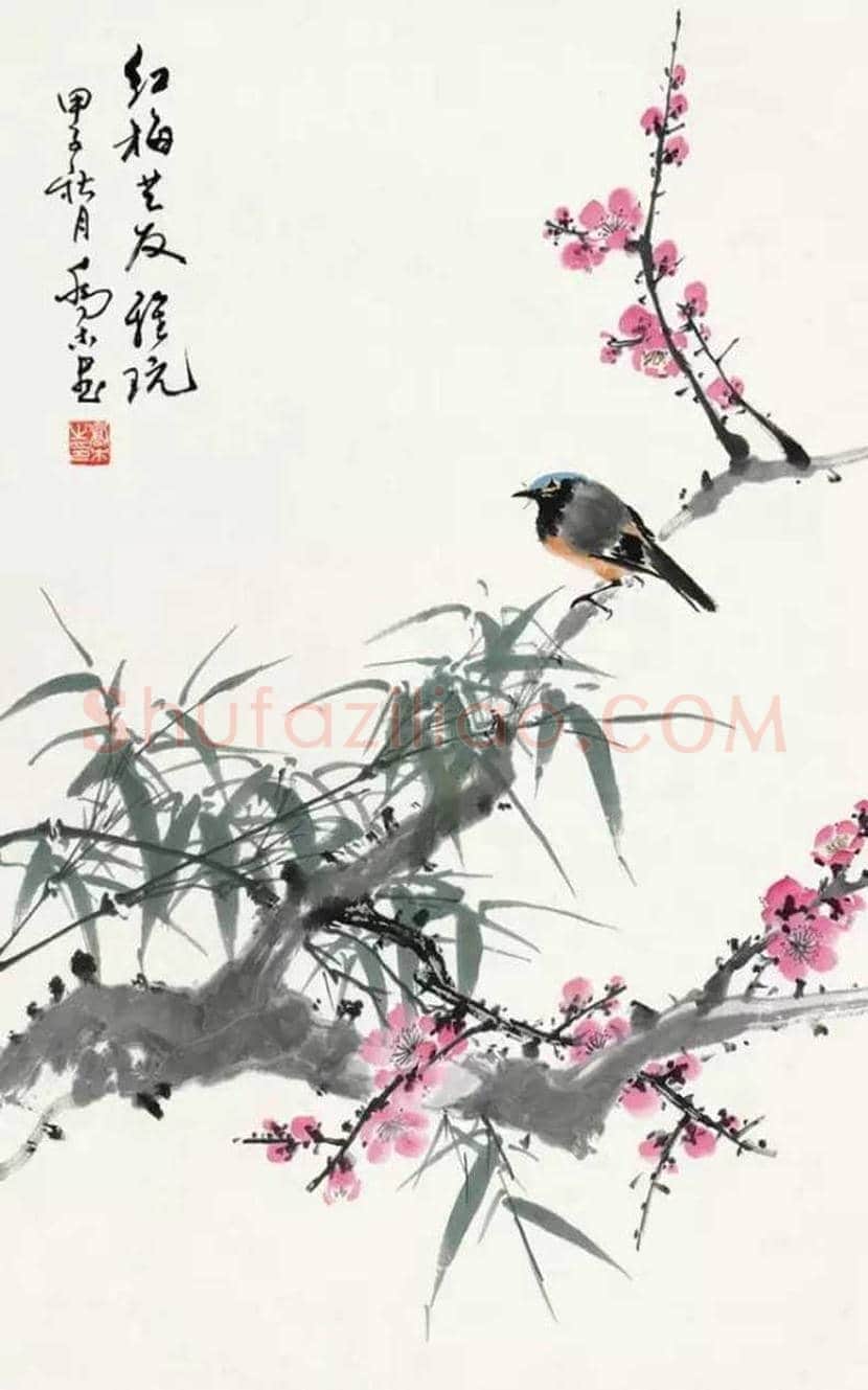 乔木花鸟作品欣赏 | 书画百科
