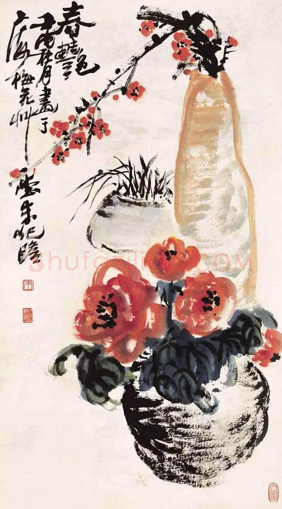 朱屺瞻国画作品欣赏 | 书画科普