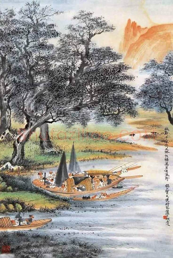 贺天健山水画欣赏 | 书画知识