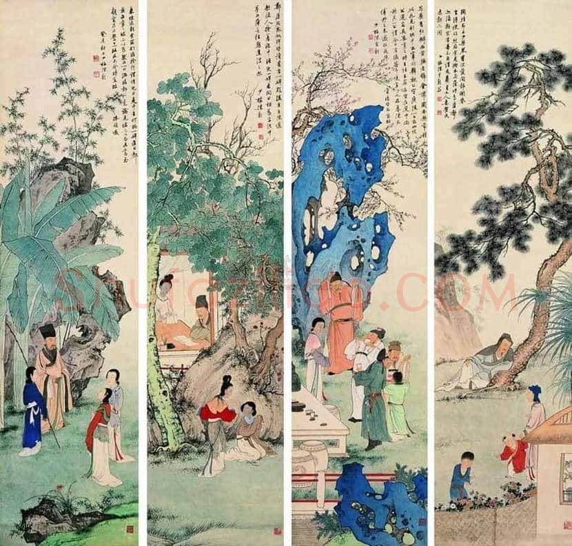 陈少梅人物画，有宋人风格 | 书画百科