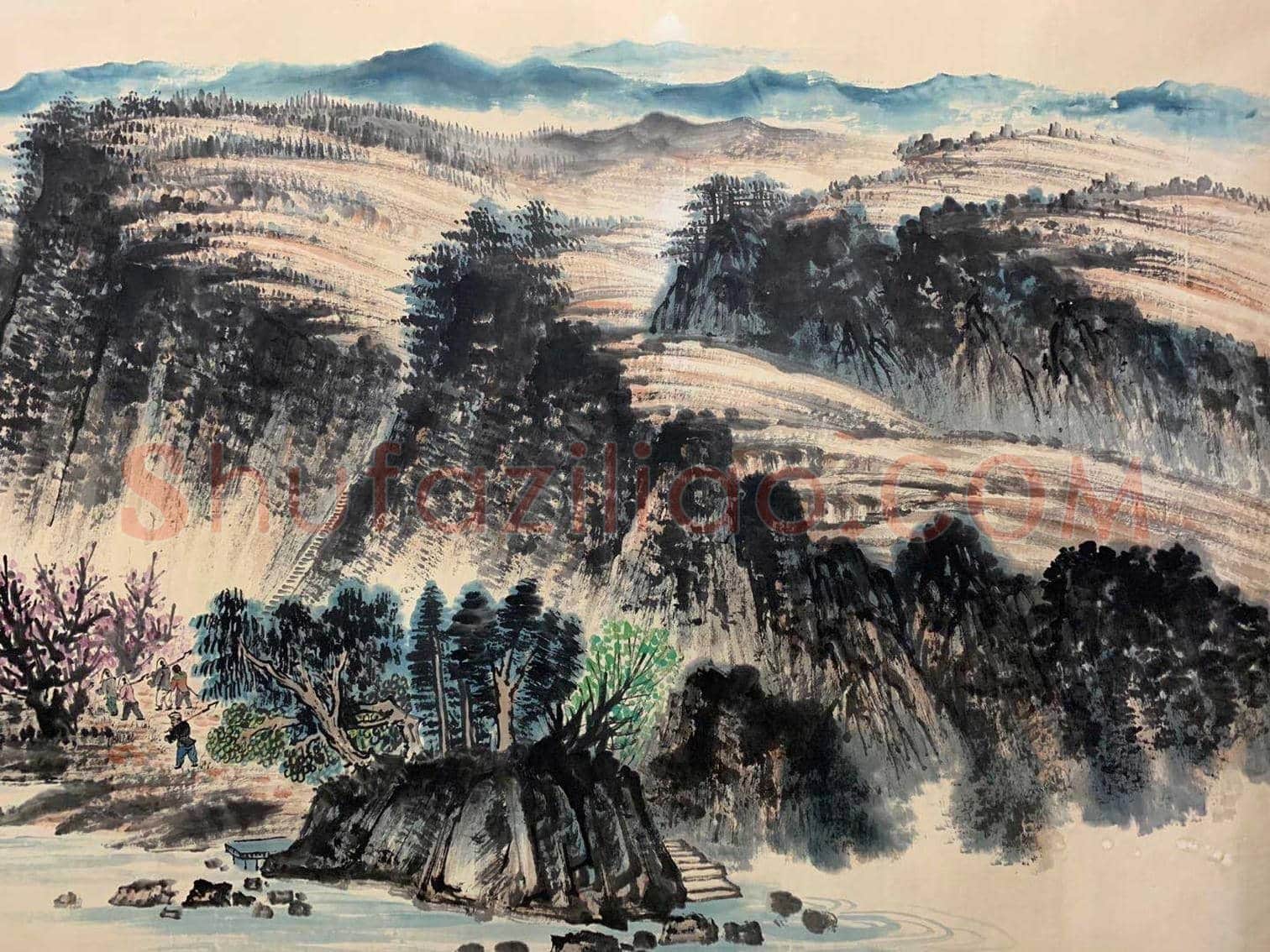 赵望云《雪天驮运图》,盛年丈二巨制 | 国画图片