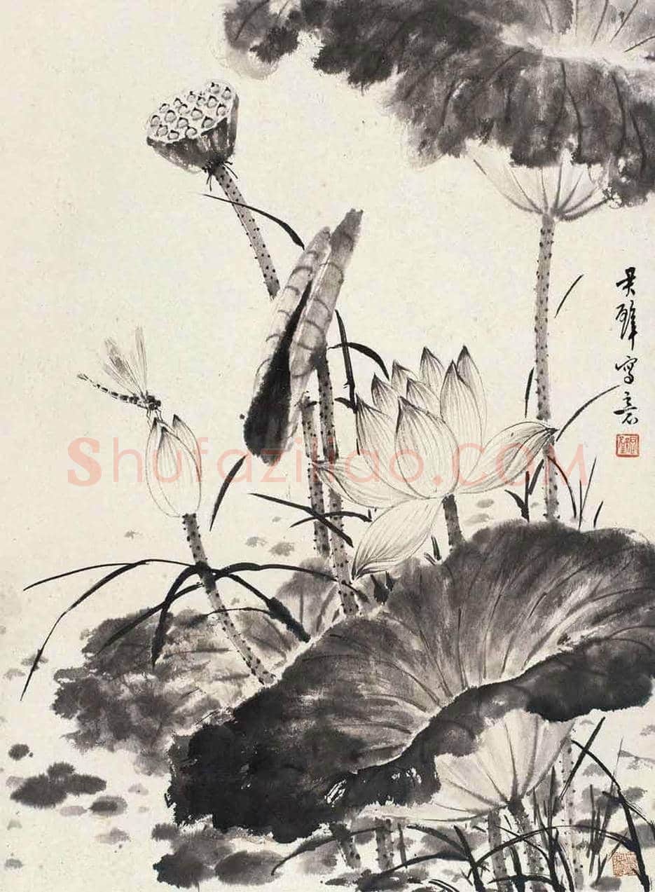 黄君璧荷花作品欣赏 | 书画知识