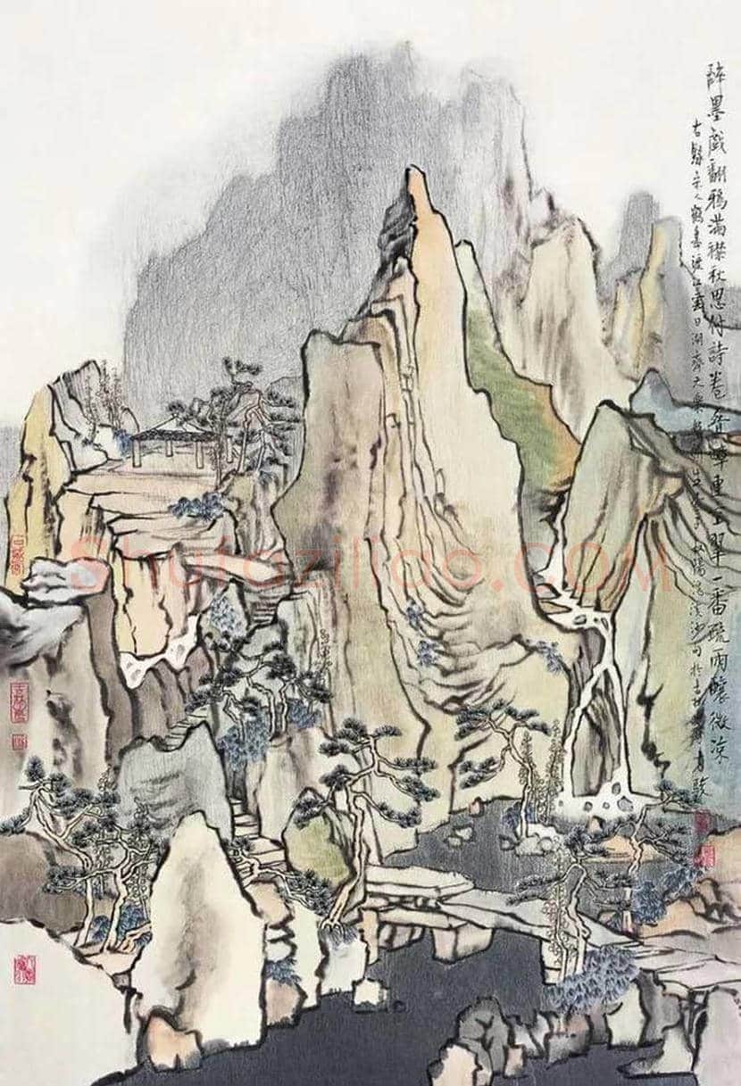 方骏山水画作品欣赏 | 书画常识