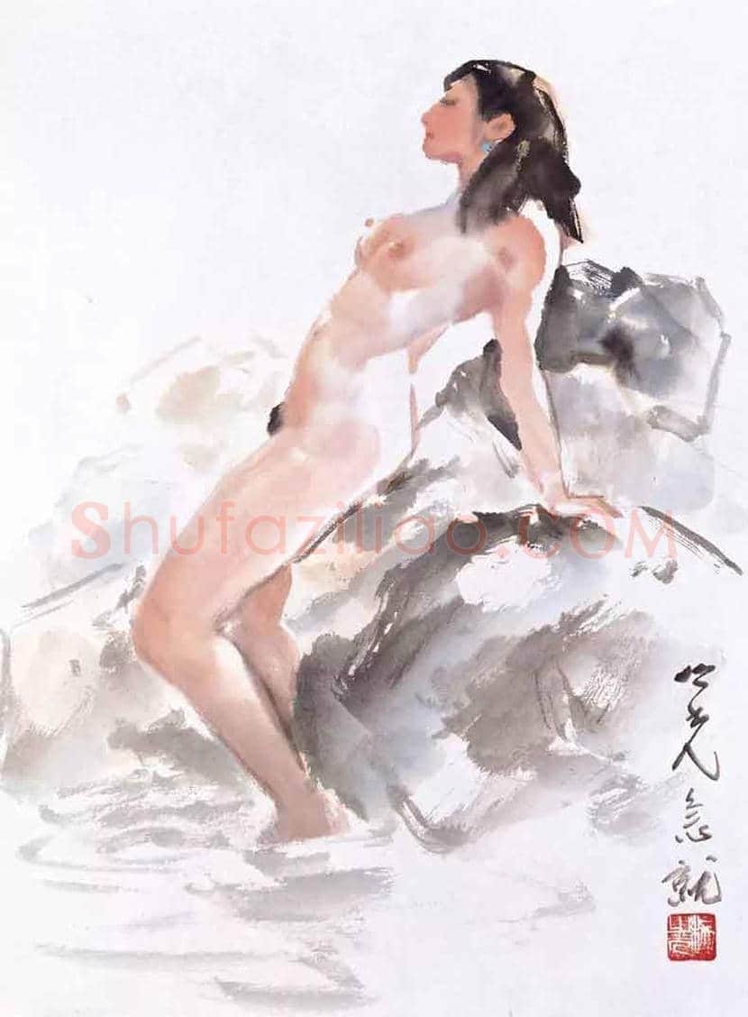 杨之光《女人体写生》,当代没骨人体第一人 | 书画资料