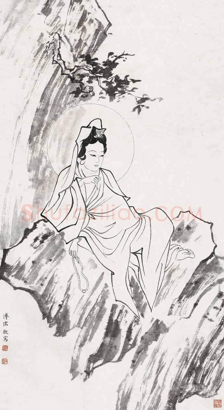 溥儒笔下的观音,亦是对母亲感情的寄托 | 书画文摘