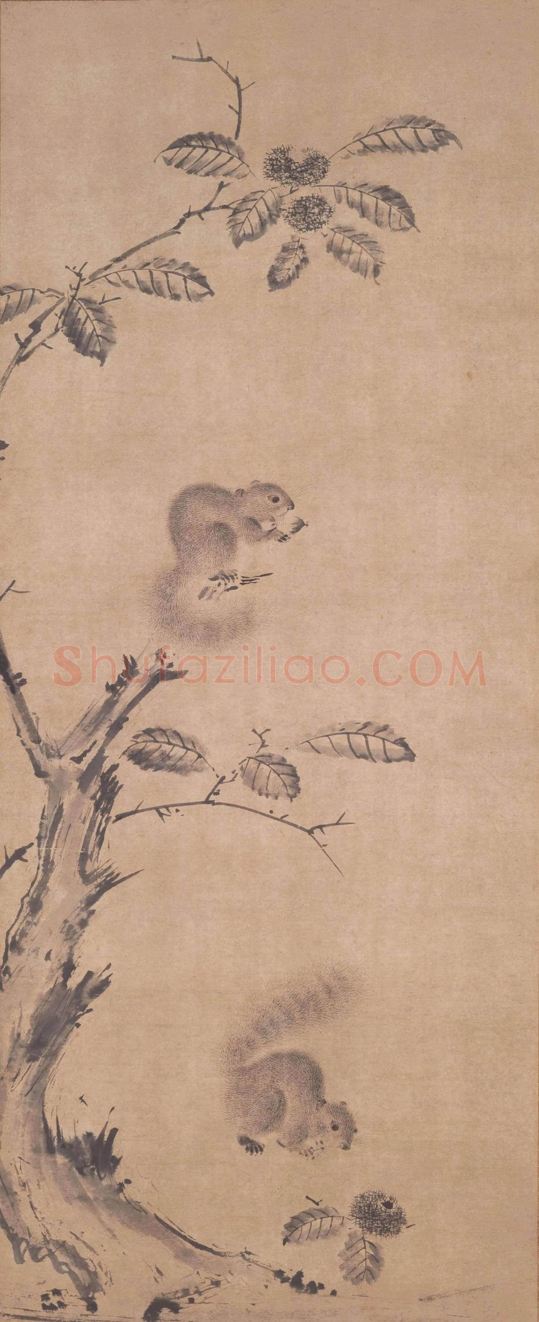 葛叔英 《松鼠戏果图》欣赏 | 书画知识