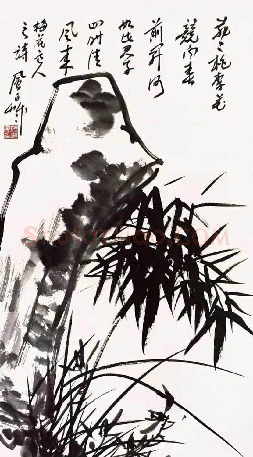 蒋风白兰竹作品欣赏 | 书画讲解