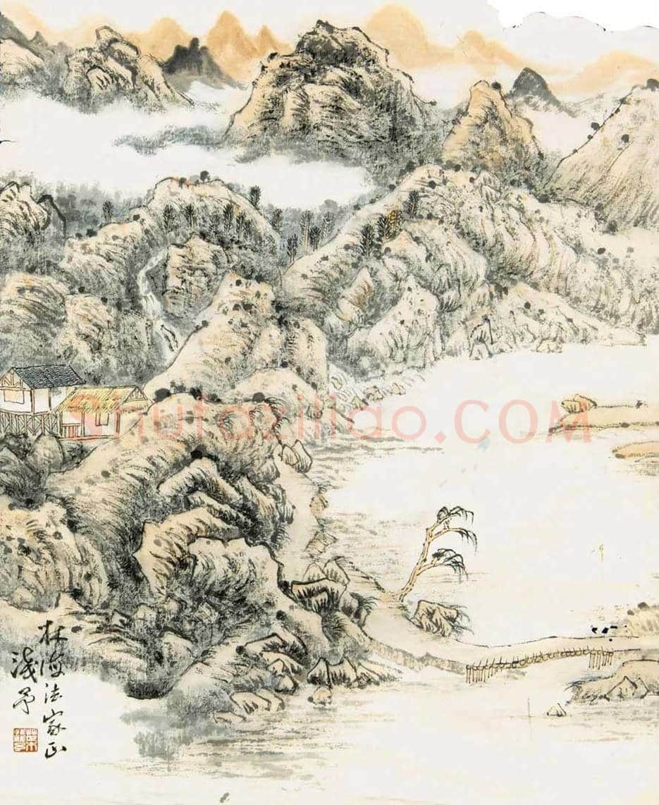 叶浅予山水画作品欣赏 | 书画百科