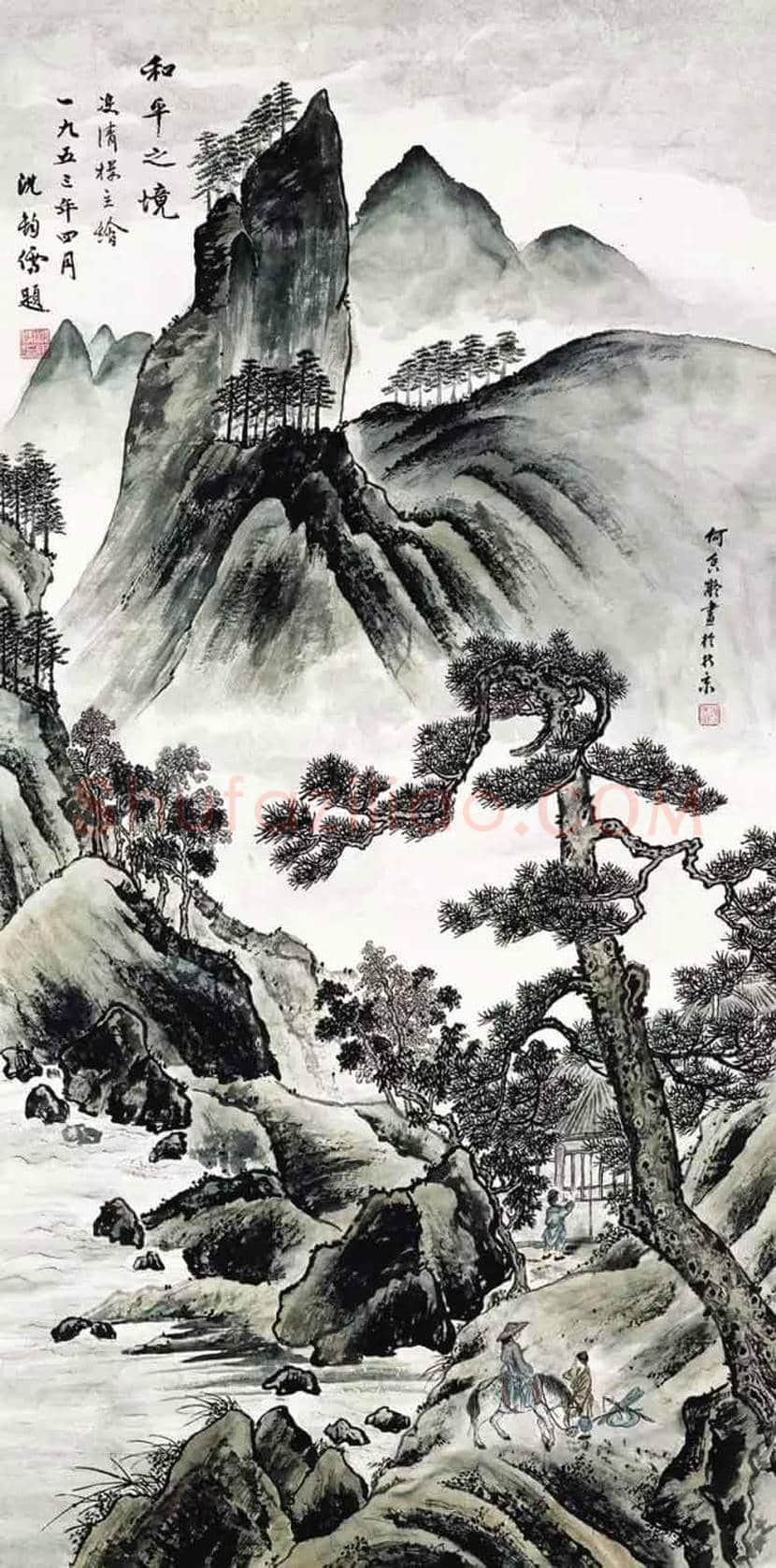 何香凝作品《和平之境》品赏 | 书画讲解