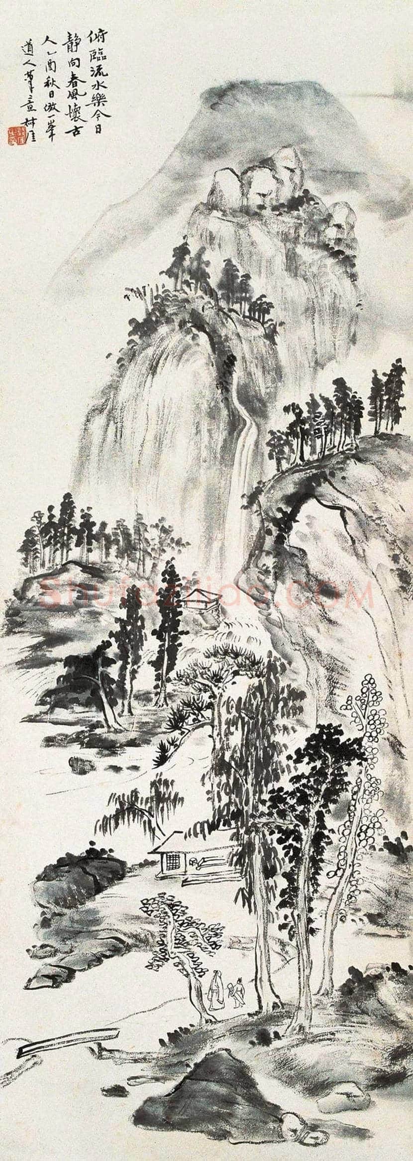 钱瘦铁山水画作品欣赏 | 书画常识