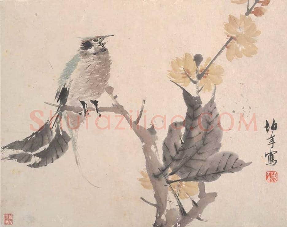 任颐花鸟蔬果册页图赏 | 著名国画鉴赏