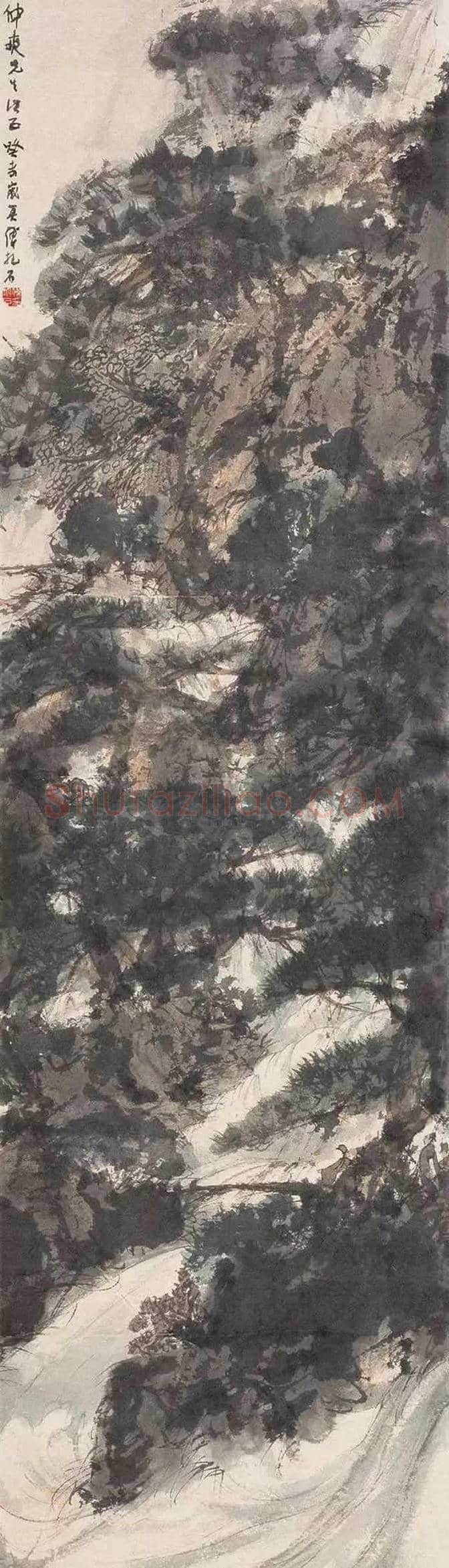 夏日看傅抱石笔下的瀑布，别样的清凉！ | 书画常识
