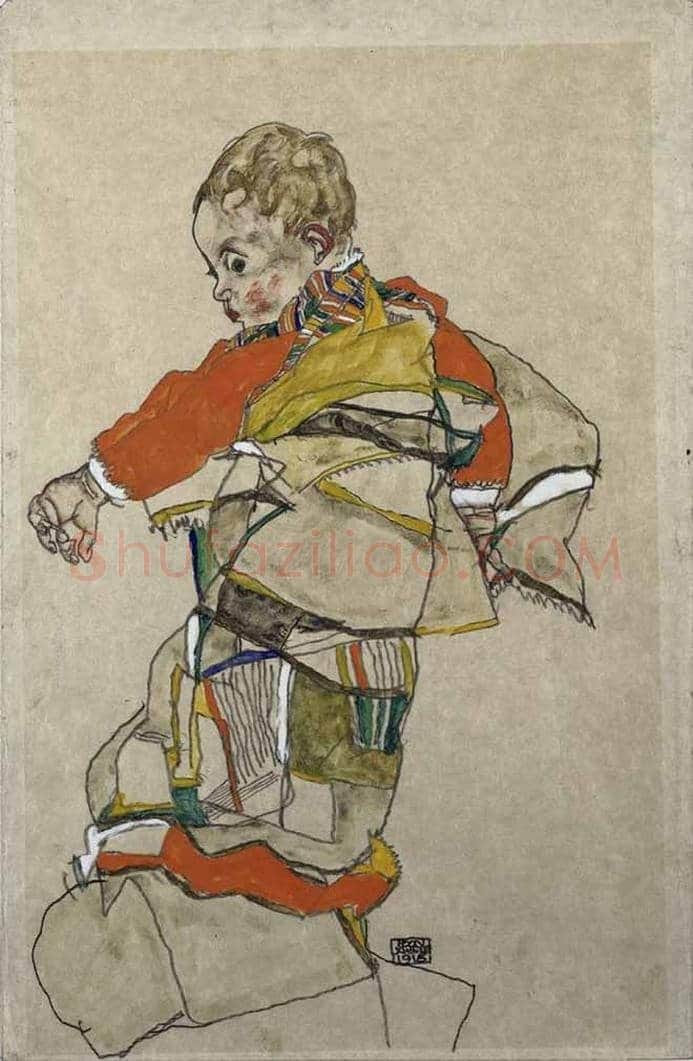 埃贡·席勒作品欣赏 | 书画学堂