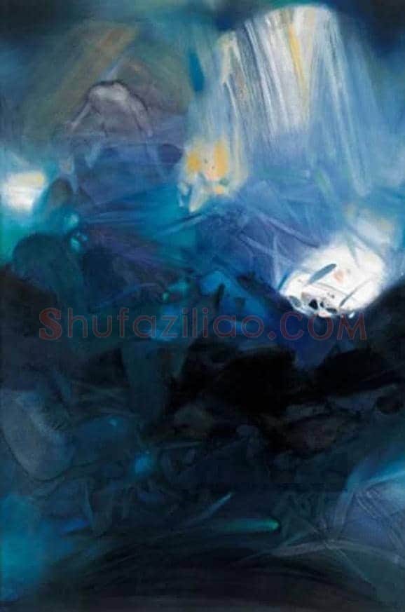 朱德群(1951-2004期间)作品欣赏 | 书画百科