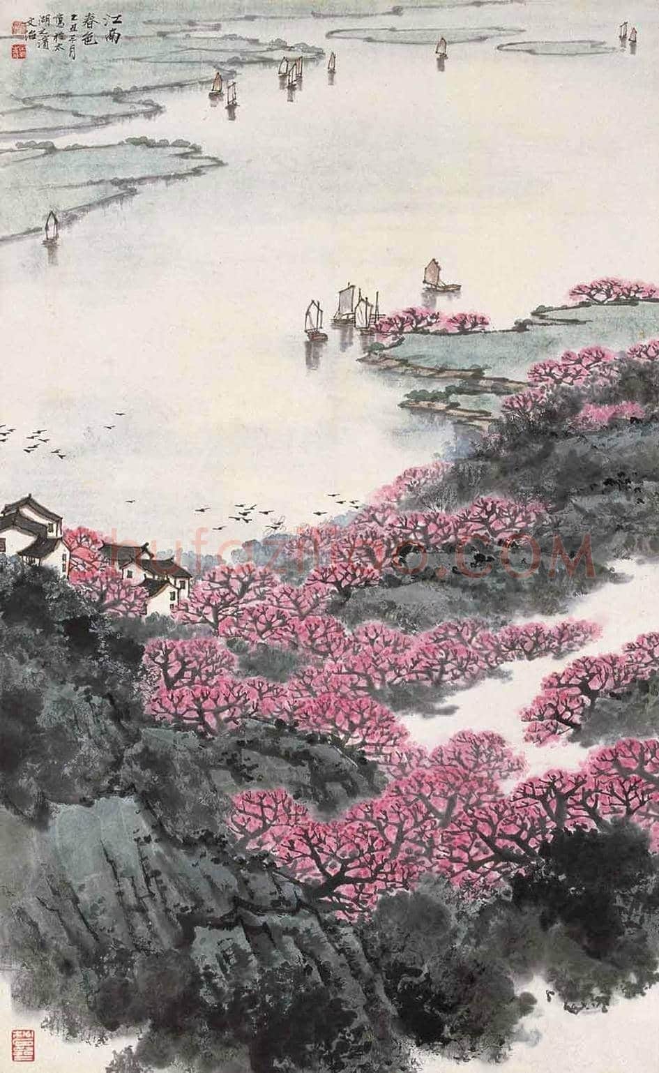 宋文治江南春色系列作品，太美了！ | 书画常识