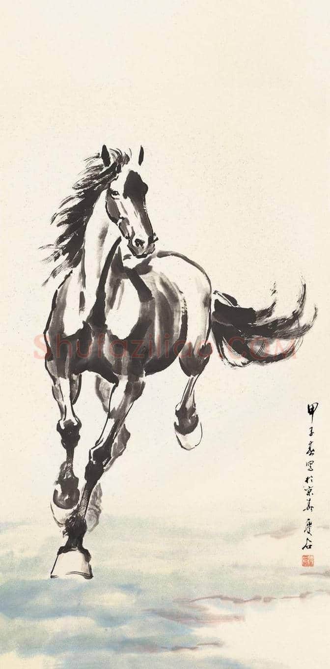 尹瘦石画马作品欣赏 | 书画资料