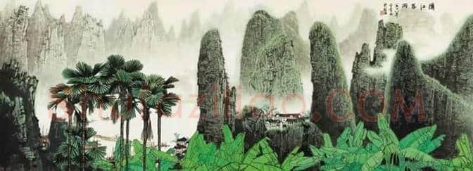 白雪石绘画作品《桂林山水》欣赏(100幅) | 书画文摘